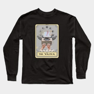 The Writer Tarot Card, Writing Long Sleeve T-Shirt